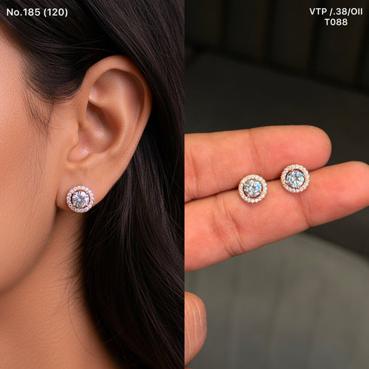 Lira gleam silver stud