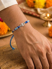Evil eye silver Rakhi
