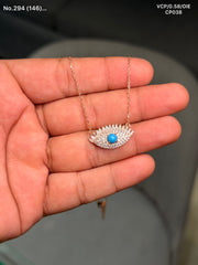 Oculis silver chain pendant