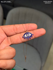 Clear sight silver chain pendant