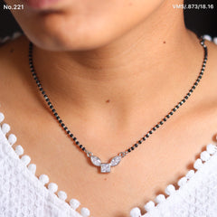 Serene Splendor Pure Silver Mangalsutra for Women