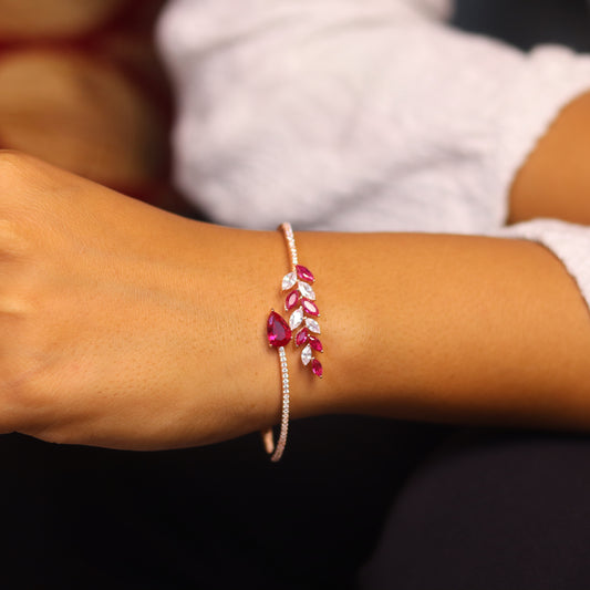 Leafaro Rose Gold Women's Kada