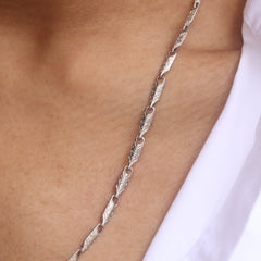 Men's Sterling Silver Stride Chain