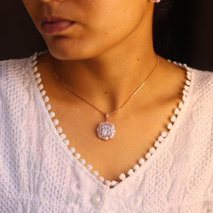 Verona Women's Rose Gold Pendant Set