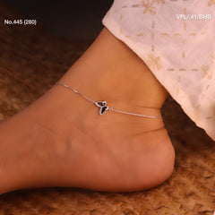 Silver butter vine Payal for women