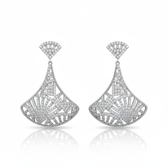 Heritage silver cascade earrings
