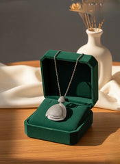 Titan TriStone silver chain pendant
