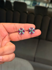 Vintage aura silver stud