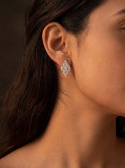 Twinkling grace silver pendant set for women