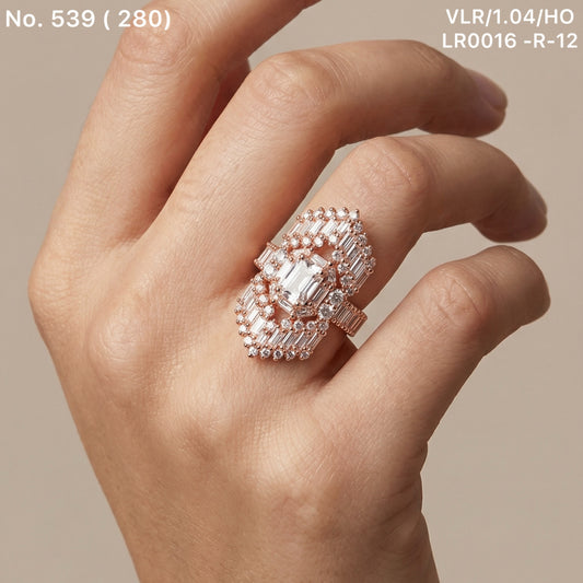 Silver fantasy ring for women