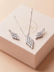 Lavaynya silver pendant set for women