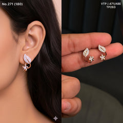 Petal radiance silver stud