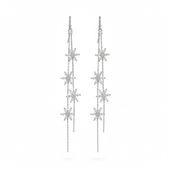 Myra blossom silver earrings