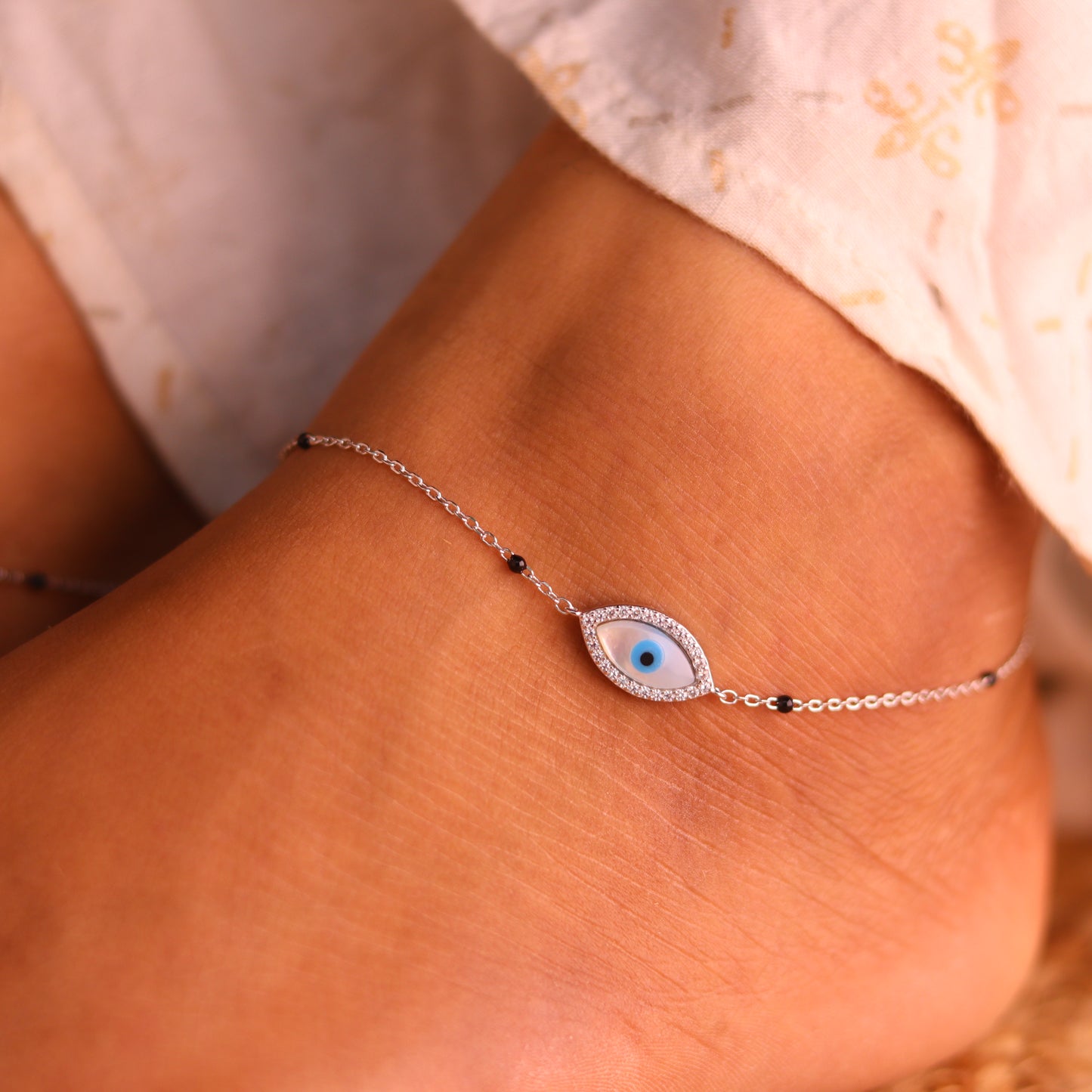 Aura Pure Silver Payal for Women