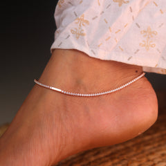 BlocAura Rose Gold Payal for Women