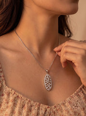 Moonique silver pendant set for women