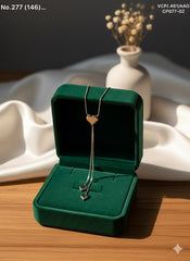 Charmed heart silver chain pendant