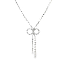 Bowline silver chain pendant