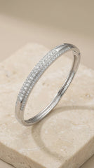 Silver shine kada for women