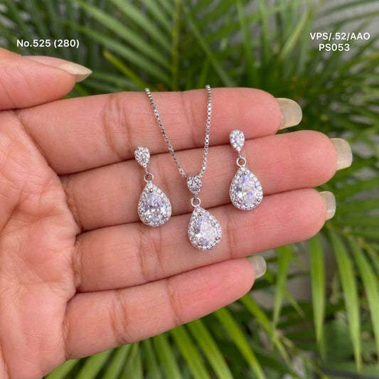 Mahisha silver pendant set