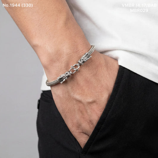 Brutal silver men’s bracelet