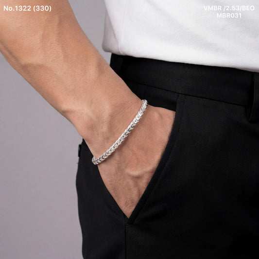 Shourya men’s silver bracelet