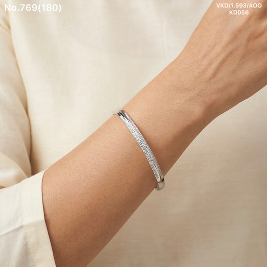 Silver shine kada for women