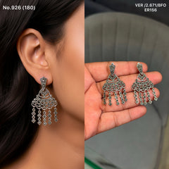Rajwadi charms silver earrings