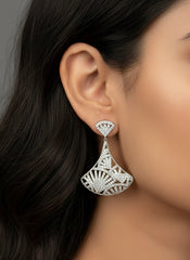 Heritage silver cascade earrings