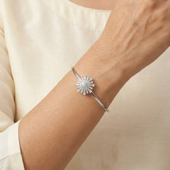 Shynaa silver kada for women