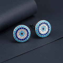 Yami pure evil eye silver stud