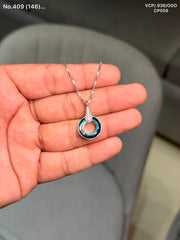 Cloud essence silver chain pendant