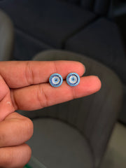 Yami pure evil eye silver stud