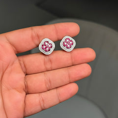 Meira Glow silver Stud