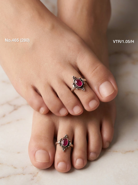 Sweet blossom silver toerings for women