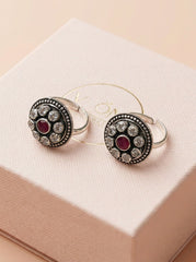 Heritage bloom silver toerings for women