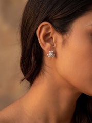 Silver serenity pendant set for women