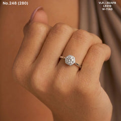 Avya silver ring for women