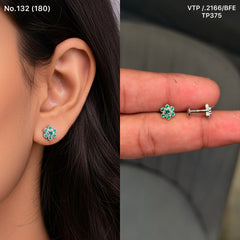 Spring bud silver stud