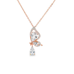 Wingdrop silver chain pendant