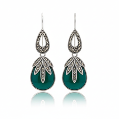 Aureaf silver earrings