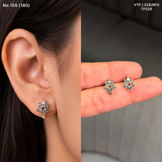 Frost glow silver stud