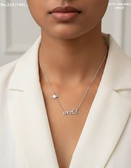 Universal charm silver chain pendant