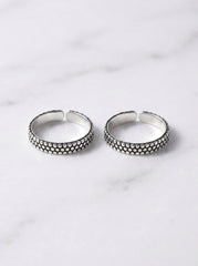 Antique muse silver toerings for women
