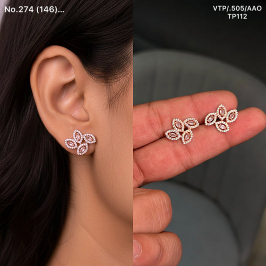 Hira Charm silver Stud