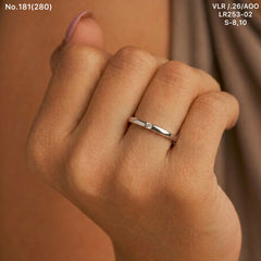 Celestia simple silver ring for women