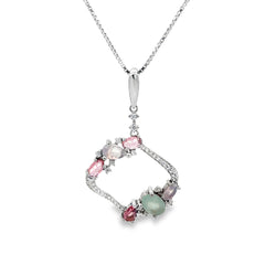 Vivid Harmony silver chain pendant