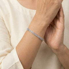 Velvet queen silver kada for women