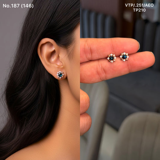 Avya spark silver stud