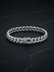 Bold sterling silver bracelet for women